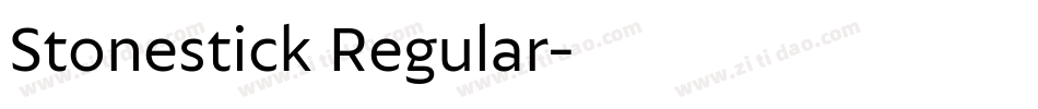 Stonestick Regular字体转换